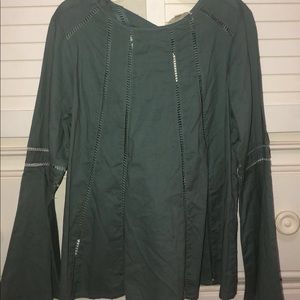 Olive Green Listicle Top